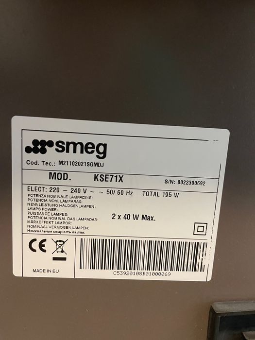 Exaustor SMEG 70cm inox como novo!