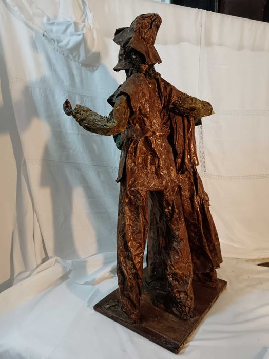 arte , " casal em papel Marché
