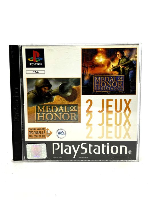 Medal of Honor + Medal of Honor Underground PS1 PSX (FR) Po Francusku
