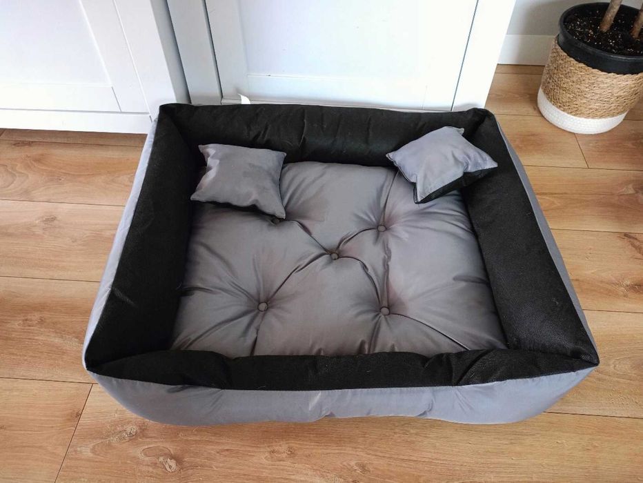 Mocne Legowisko Dla Psa Kota Wodoodporne 75x65 cm + Gratis 2x poduszki