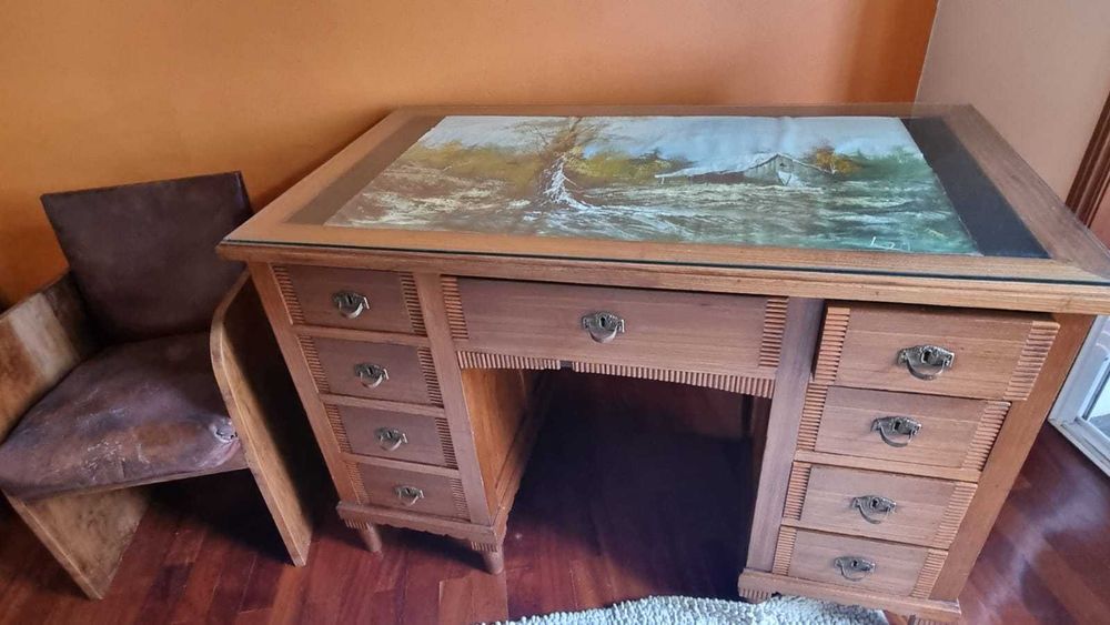 Mobiliário de escritório cerejeira vintage