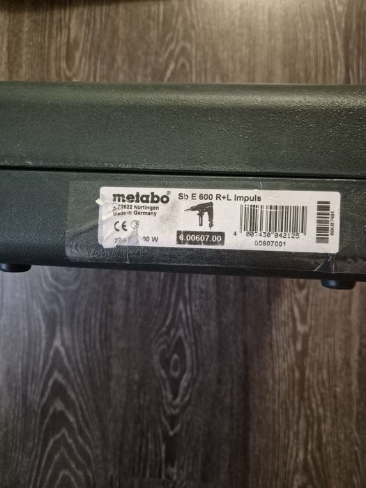 Ударна дрель Metabo Sb E 600 Impuls