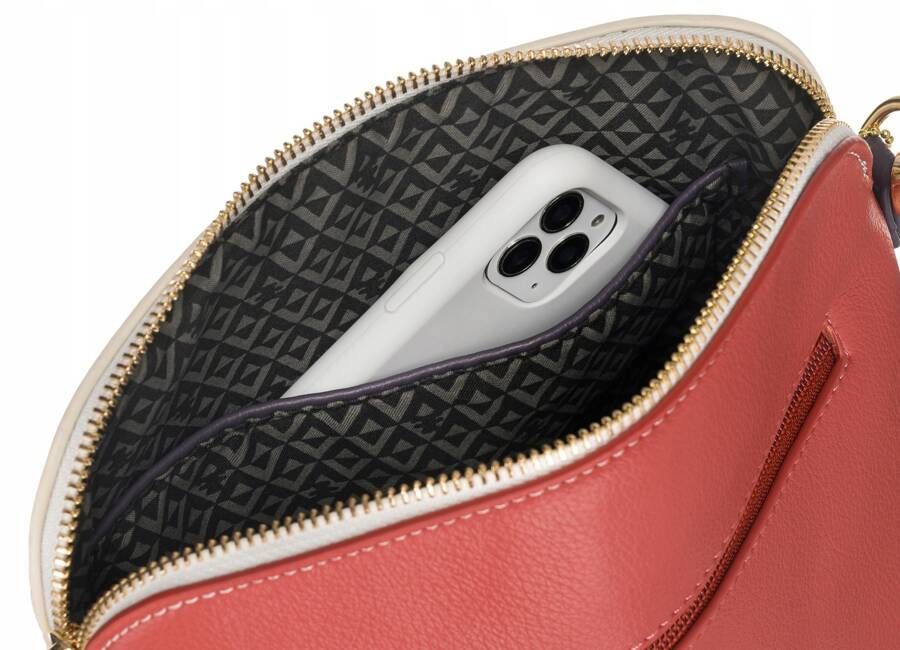 listonoszka ze skóry ekologicznej na szerokim, doczepianym pasku