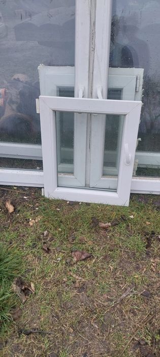 Okna 2 szybowe z demontażu 4 sztuki