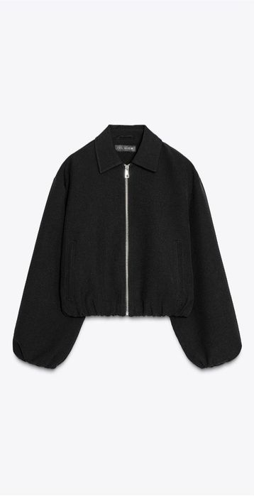 Чорний бомбер Zara