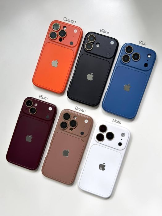 Чохол протиударний силіконовий для iPhone 15 / 16 Pro Max чехол айфон про макс имитация оранж імітація 17 закрита камера захист камери