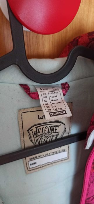 Casaco de neve 10 anos