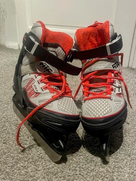 Łyżwy chłopięce OXELO FIT 500, regulowane rozm. 35-38