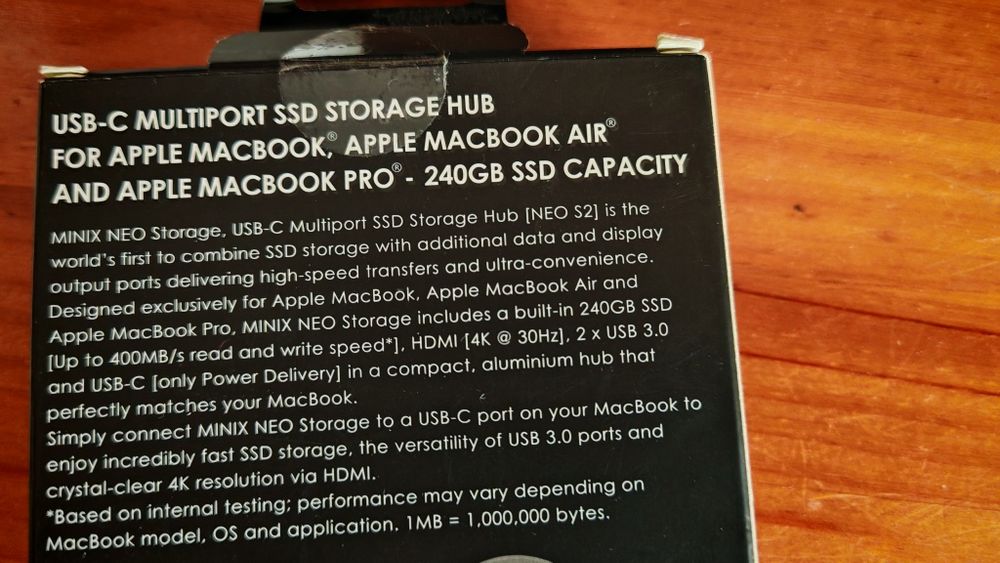 Disco externo SSD 240GB Minix