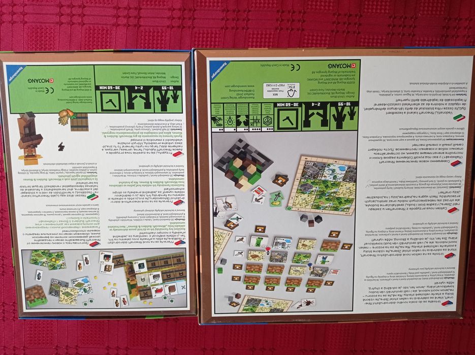 Minecraft Builders &Biomes+Farmers Market  gra planszowa.
