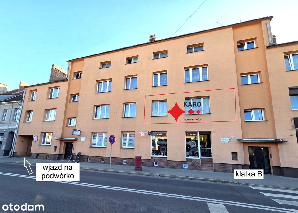 3-pokojowe mieszkanie z balkonem, centrum miasta, ocieplony budynek