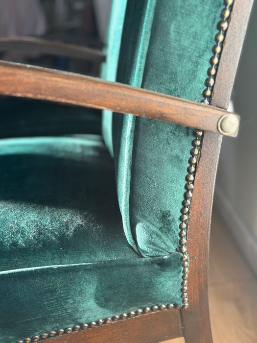 Dwa fotele art deco po renowacji