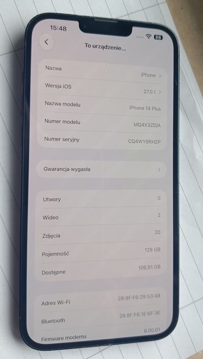 iPhone 14 Plus 128 Giga
