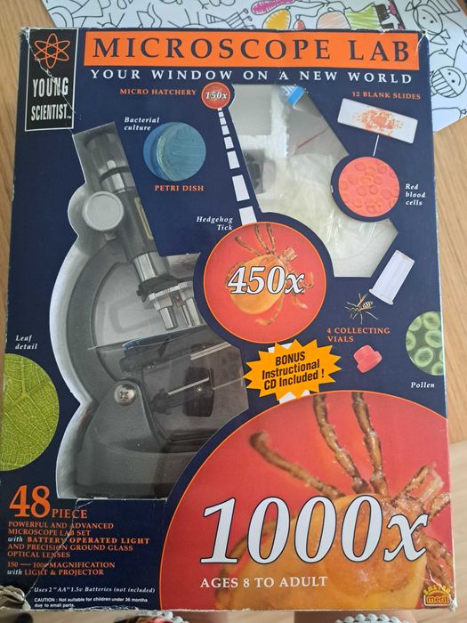 Zestaw Mikroskopowy Salter Merit Microscope Lab 1000x