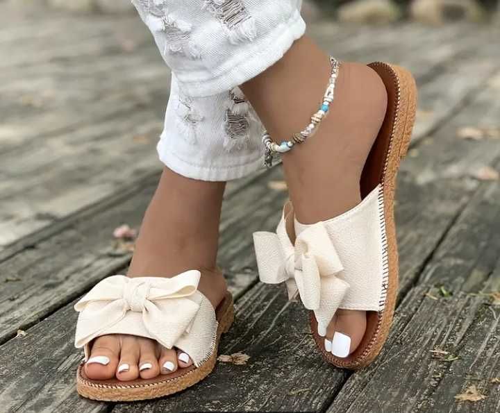Sandały klapki eleganckie 37
