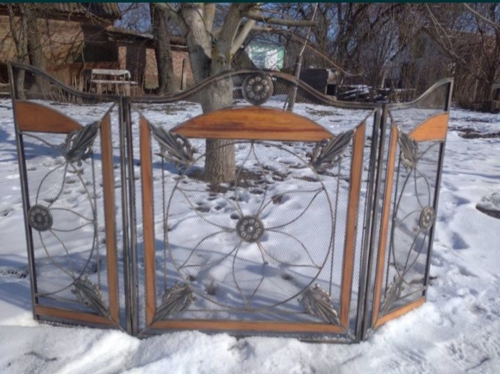 Решётка каминная экран кованый