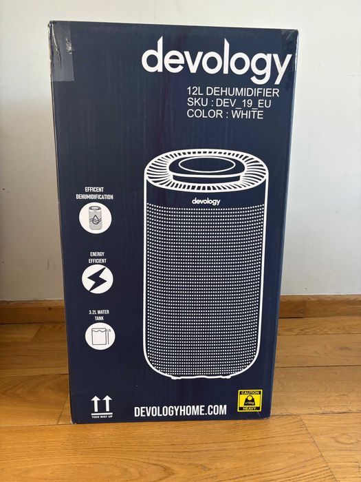 Devology osuszacz 12 l/dzień aplikacja WiFi zbiornik na wodę 3,2 l