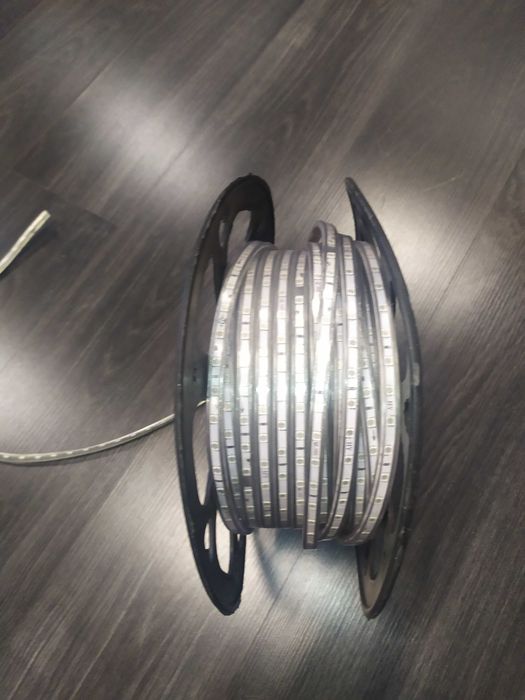 Fita LED 220V AC 60 LED/m 50m VERMELHA IP65 Largura 10mm