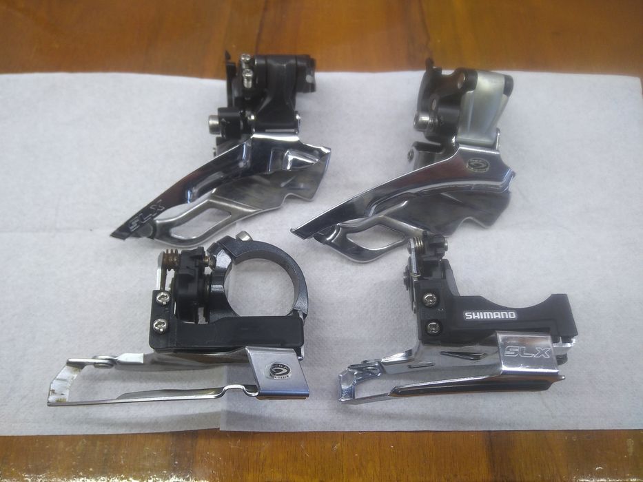 Передні перемикачі ( direct mount та хомут)Shimano SLX