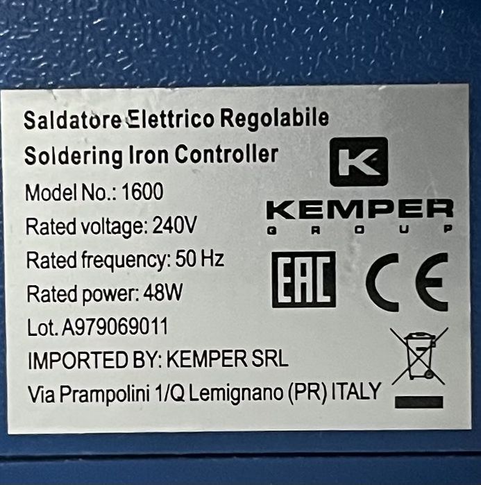 Lutownica oporowa KEMPER Group 48W + 2 groty