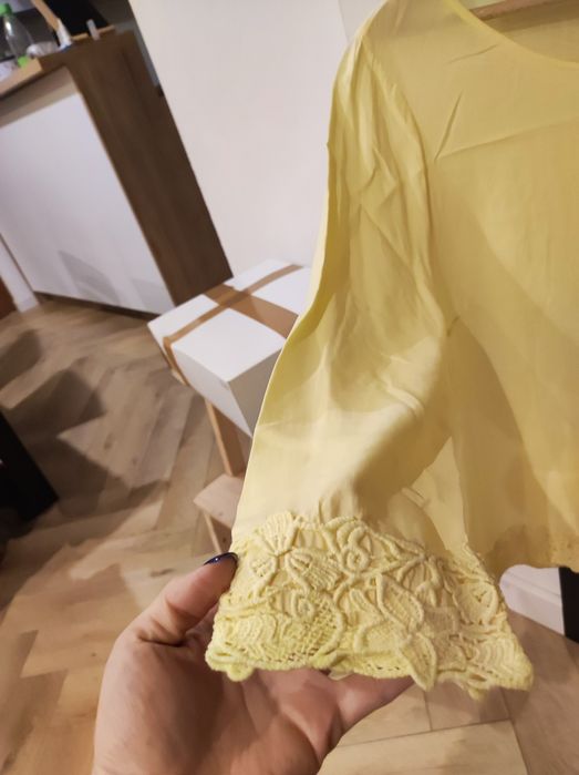 Bluzka przewiewna na lato z rękawem 1/2