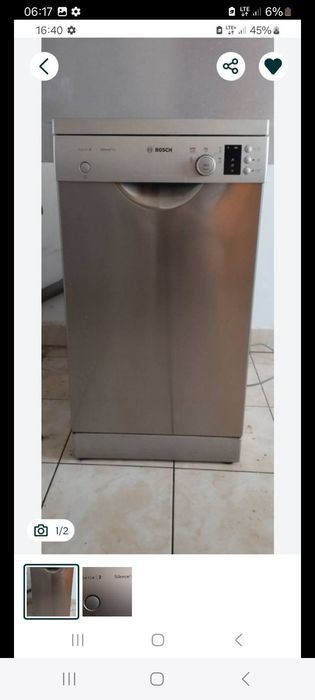 Zmywarka Bosch Szerokość 45cm INOX Stan bardzo dobry Możliwość transpo