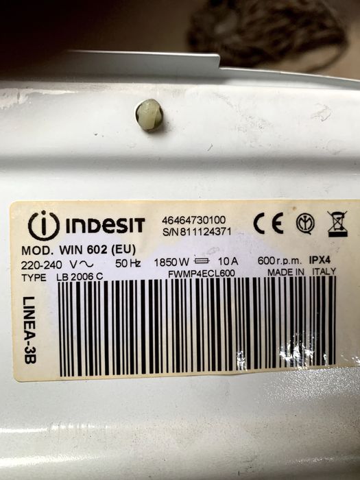 motor máquina de lavar roupa indesit
