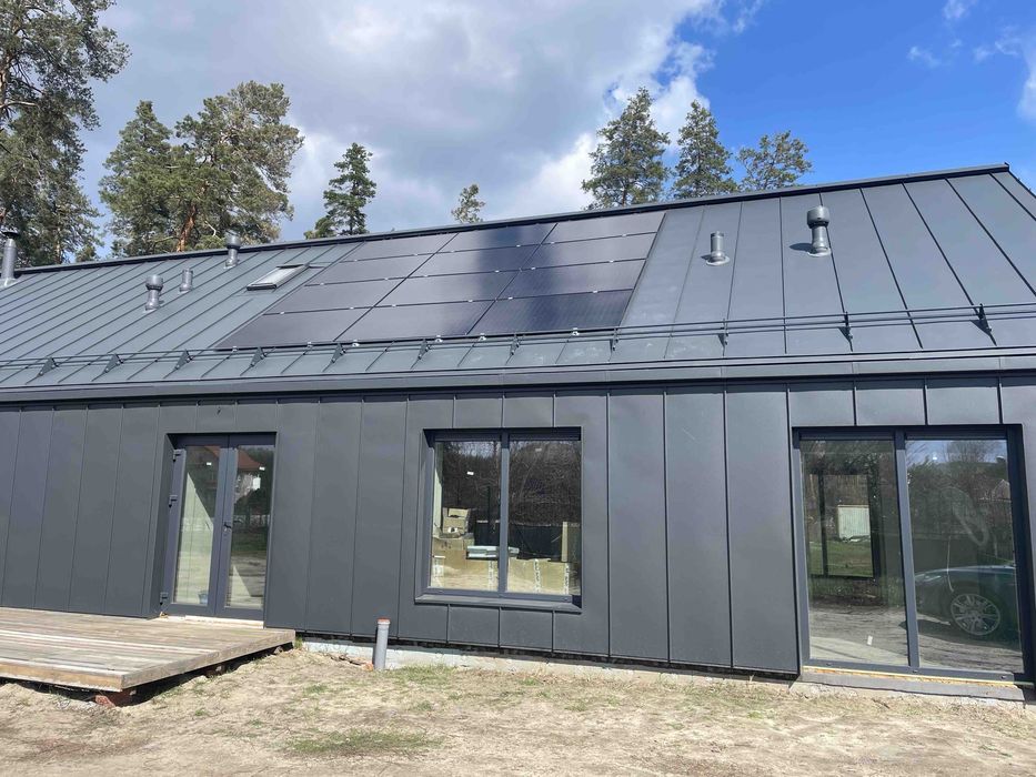 Сонячна елекростанція, СЕС, сонячні панелі, інвертор Deye Longi Trina