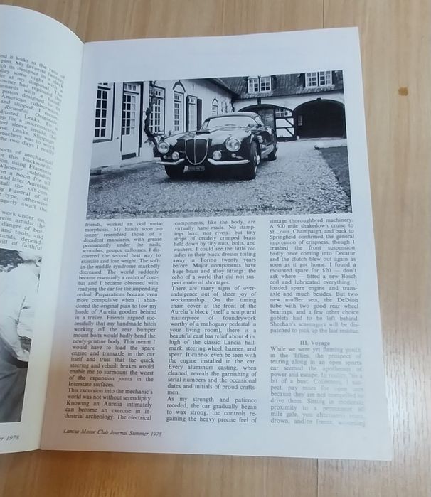 Revista antiga Lancia Motor Club Journal