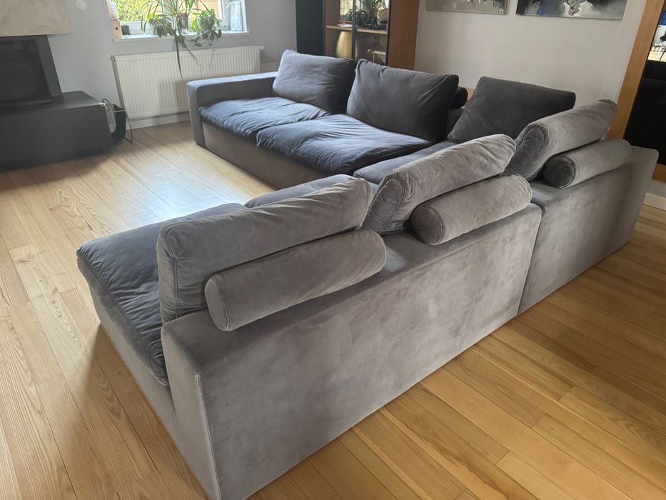 Sofa kanapa narożnik duża wygodna antracyt 360x120x270