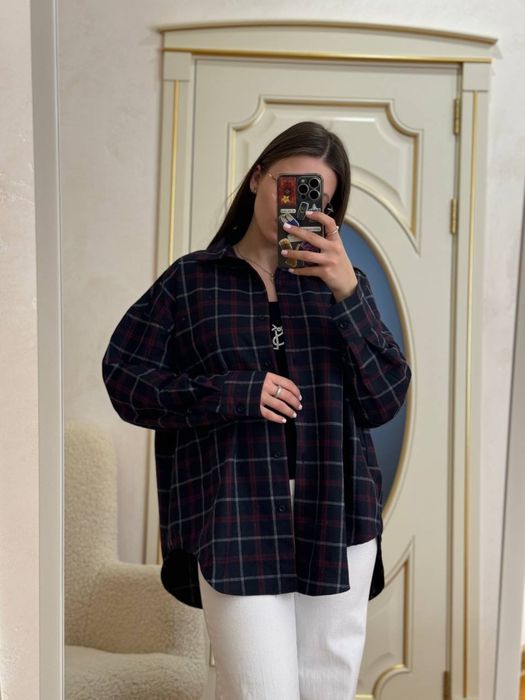 Сорочка в клітинку, трендова