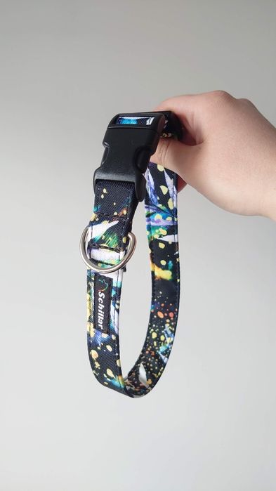 Obroża na klamrę dla dużego psa XL L czarna