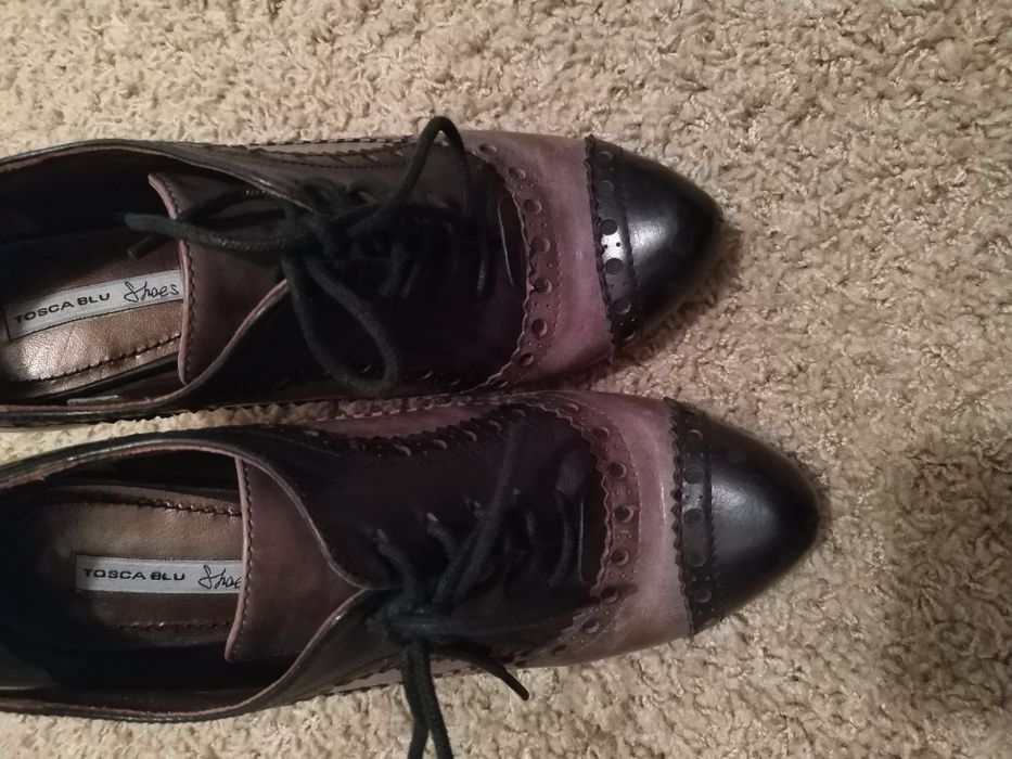 Botins, Botas em Pele Tosca Blue Shoes n.40