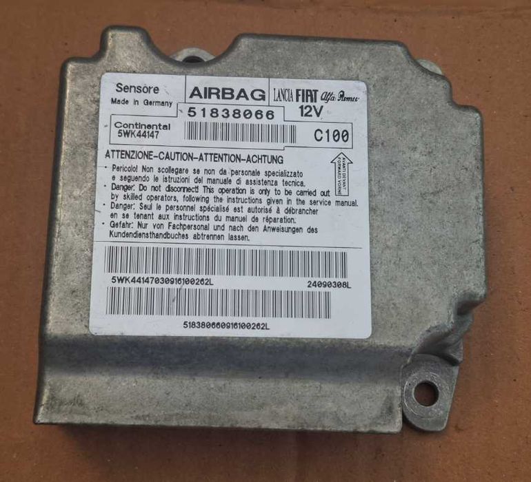 Moduł poduszek Airbag sensor FIAT GRANDE PUNTO 51838066