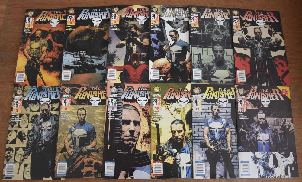 Punisher – tomy 1-12 (komplet) (Garth Ennis - Mandragora)