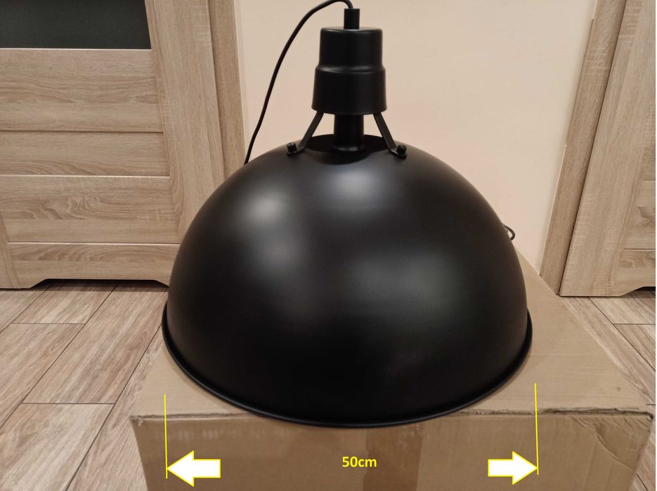 lampa sufitowa duża loft industrialna do kuchni salonu 50cm led e 27