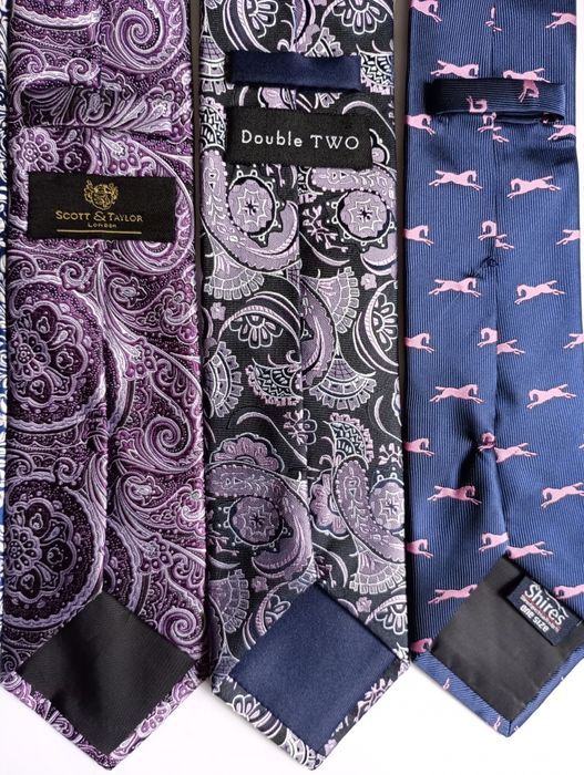 Галстук сиреневый фиолетовый свадебный на выпускной Charles Tyrwhitt