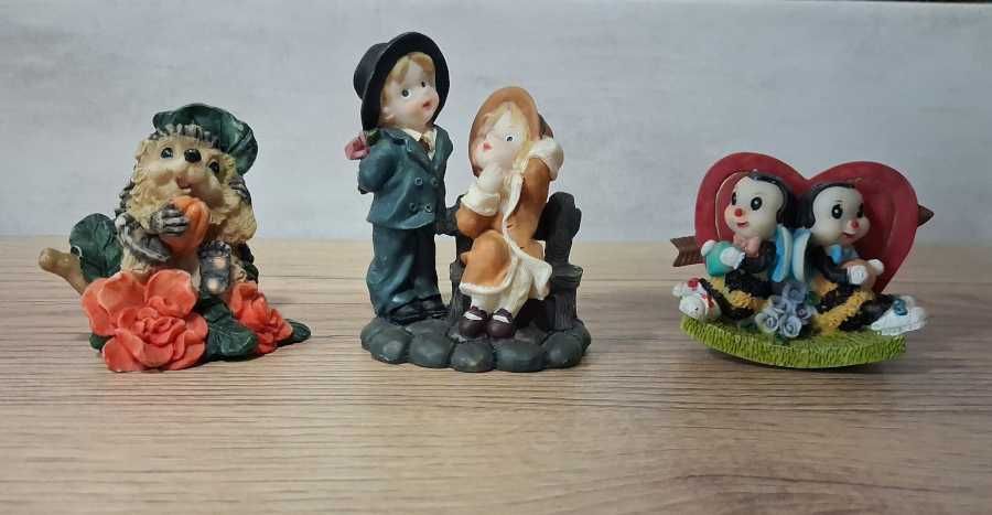 Figurki z żywicy 3 sztuki