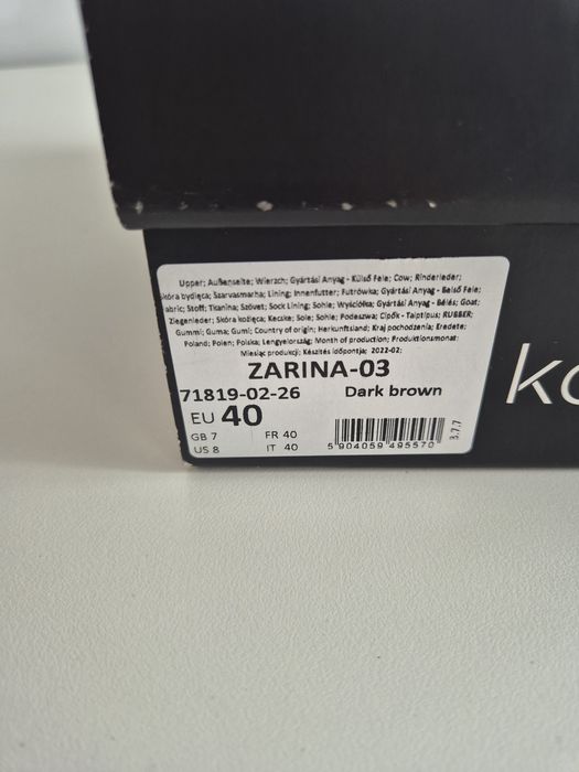 Sandałki KAZAR zarina-03 brązowe jak nowe