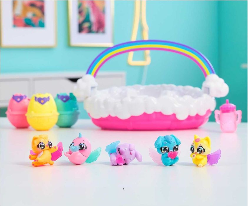 Набір Хетчімалс Аліве Hatchimals Alive Neon Rainbow Spring Basket
