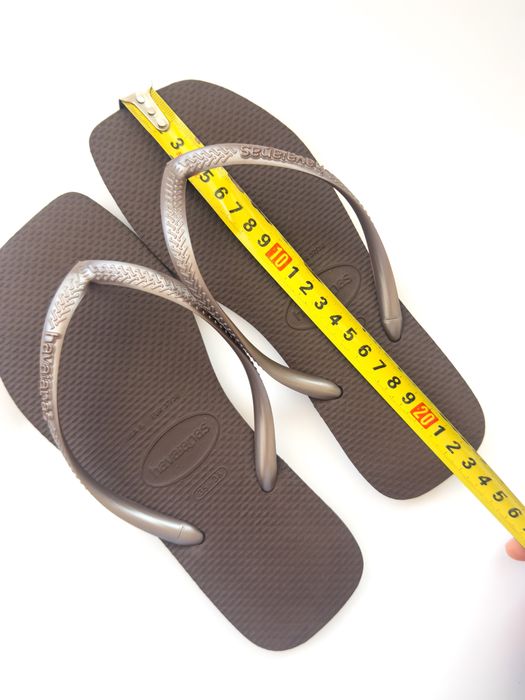 жіночі вʼєтнамки Havaianas Square (темно-коричневі) | Оригінал 35/36 розмір 23 см