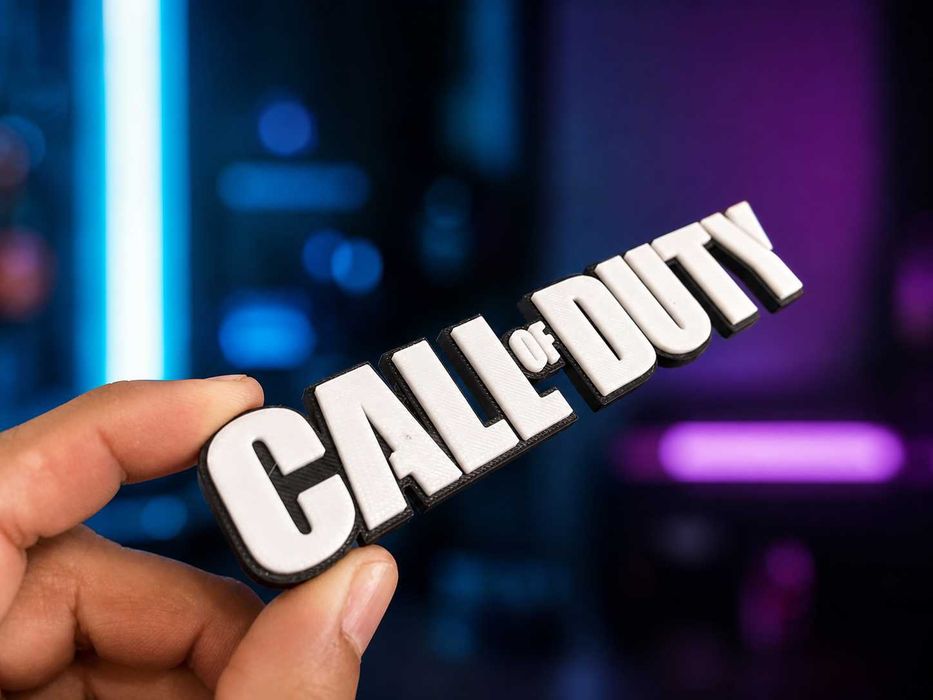 Placa decorativa Call of Duty Parede 16cm
