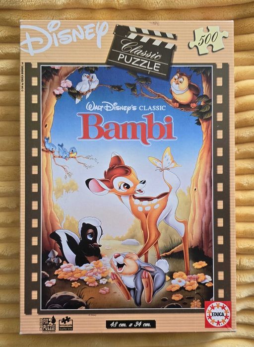 Puzzle 500 Educa Bambi Classic puzzle poster Disney kompletne