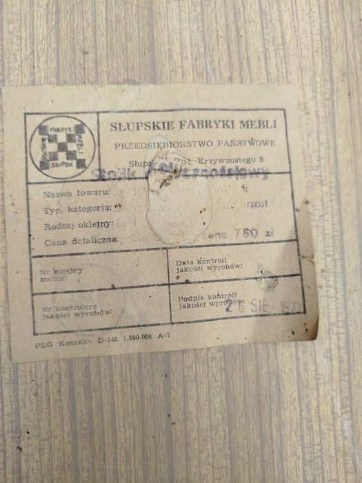 Zestaw mebli PRL lat70
