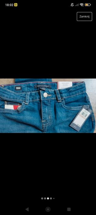 Jeansy Tommy Hilfiger 12 lat
