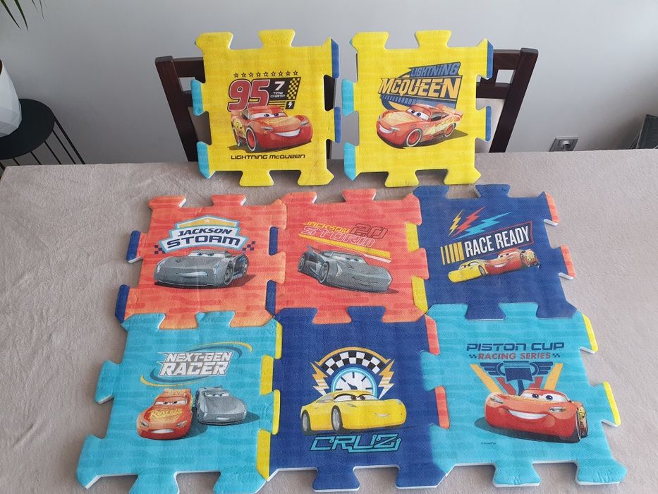 Mata Piankowa zygzak McQueen 8szt. Puzzle Piankowe