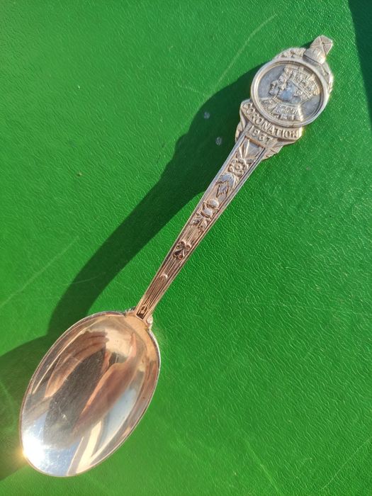 Сувенир ложка Exquisite Silver Plate  24 ct gold винтаж