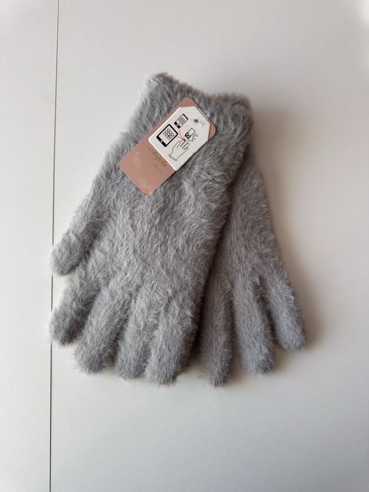 Жіночі подвійні рукавички з норки