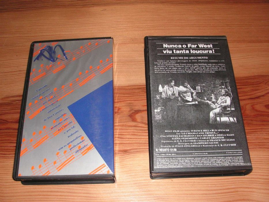 Cassete de VHS - José Carreras e Trinitá Cowboy Insolente