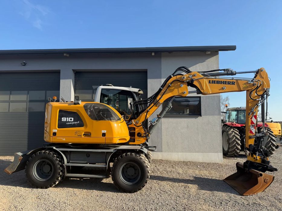 Liebherr 910 Rototilt + Szczypce  Super Stan !!! Przyczepa
